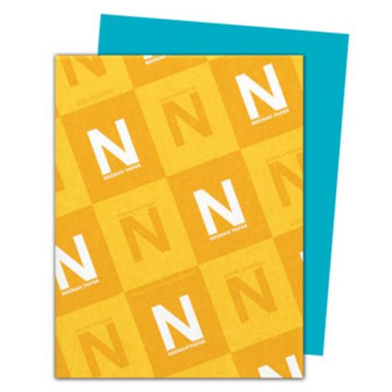 Picture of Neenah Astrobrights Bright Color Copy Paper, 1 Ream, Terrestrial Teal, Letter (8.5in x 11in), 500 Sheets Per Ream, 24 Lb, 94 Brightness, 30% Recycled