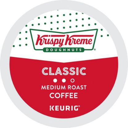 Picture of Krispy Kreme Doughnuts Single-Serve Coffee K-Cup Pods, Smooth Medium Roast, Carton Of 24