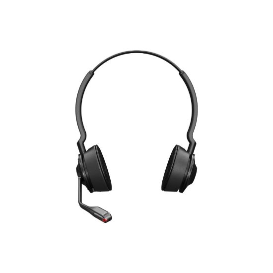 Picture of Jabra Engage 55 Headset - Stereo - USB Type C - Wireless - DECT - 492.1 ft - 40 Hz - 16 kHz - On-ear - Binaural - Open - Noise Cancelling, Uni-directional, MEMS Technology Microphone - Black