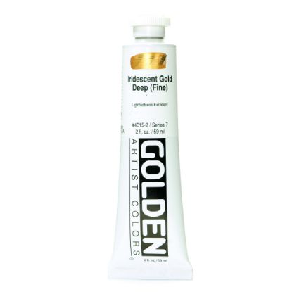 Picture of Golden Acrylic Paint, 2 Oz, Iridescent Gold Deep