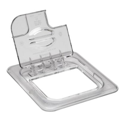 Picture of Cambro Camwear GN 1/6 Notched FlipLids, Clear, Set Of 6 Lids