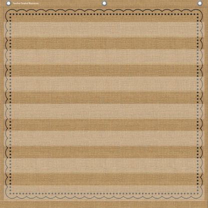 Picture of Teacher Created Resources 7-Pocket Pocket Chart, 28in x 28in, Burlap