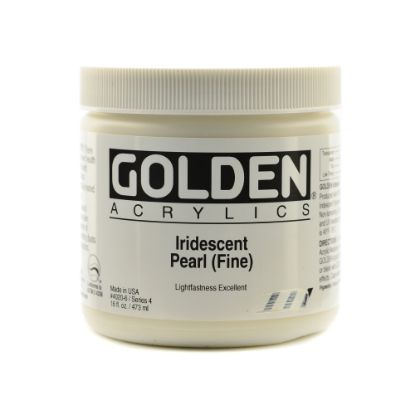 Picture of Golden Acrylic Paint, Fine, 16 Oz, Iridescent Pearl