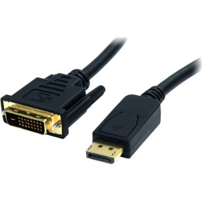 Picture of 4XEM 6Ft DisplayPort To DVI-D Dual Link M/M Cable - 6 ft DisplayPort/DVI Video Cable for Video Device, Monitor, TV, Projector - First End: 1 x 20-pin DisplayPort Digital Audio/Video - Male - Second End: 1 x 25-pin DVI-D (Dual-Link) Digital Video