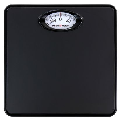 Picture of Health O Meter 995118080M Compact Rotating-Dial Scale, 1-3/4inH x 9-3/4inW x 9-3/4inD, Black