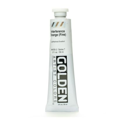 Picture of Golden Acrylic Paint, Fine, 2 Oz, Interference Orange