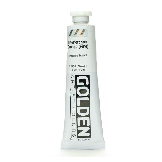 Picture of Golden Acrylic Paint, Fine, 2 Oz, Interference Orange