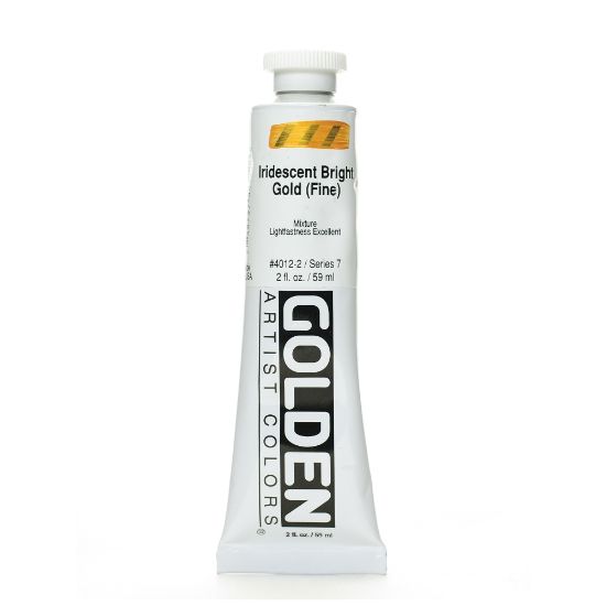 Picture of Golden Acrylic Paint, Fine, 2 Oz, Iridescent Bright Gold