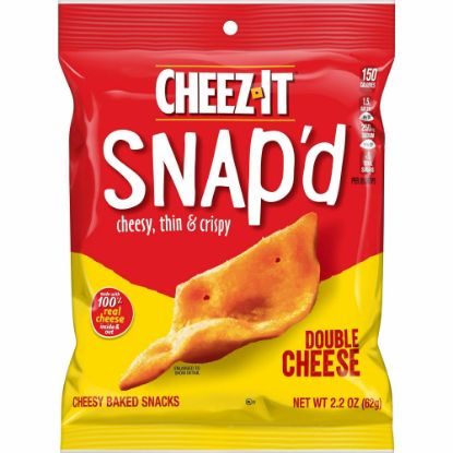 Picture of Cheez-It Snap-d Double Cheese Crackers - Cheese - 2.20 oz - 6 / Carton