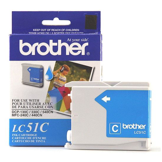 Picture of Brother LC51 Cyan Ink Cartridge, LC51C