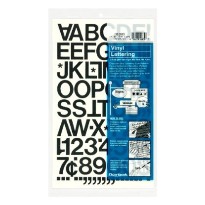 Picture of Chartpak Pickett Vinyl Letters And Numbers, 1in, Black