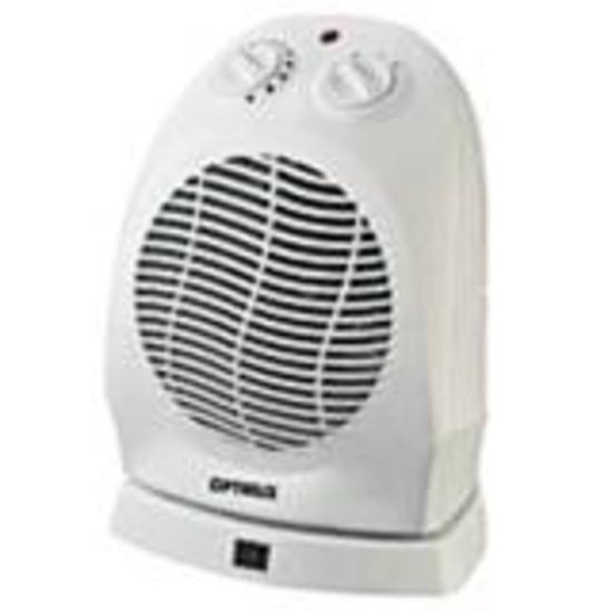 Picture of Optimus H-1382 Space Heater - Electric - 750 W to 1500 W - 200 Sq. ft. Coverage Area - 120 V AC - Portable - White