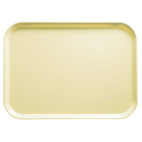 Picture of Cambro Camtray Rectangular Serving Trays, 15in x 20-1/4in, Lemon Chiffon, Pack Of 12 Trays