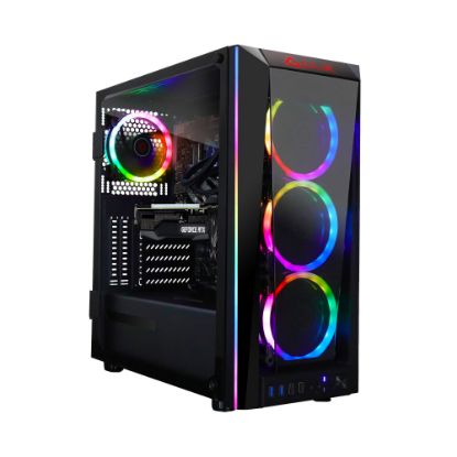 Picture of CLX SET TGMSETRTH0C39BM Liquid-Cooled Gaming Desktop PC, Intel Core i9, 32GB Memory, 4TB Hard Drive/960GB Solid State Drive, Windows 10 Home