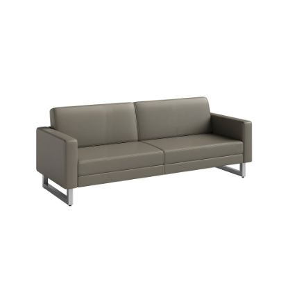 Picture of Safco Mirella Lounge Sofa, Black/Silver