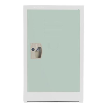 Picture of Alpine AdirOffice 1-Tier Steel Locker, 24inH x 15inW x 15inD, Misty Green