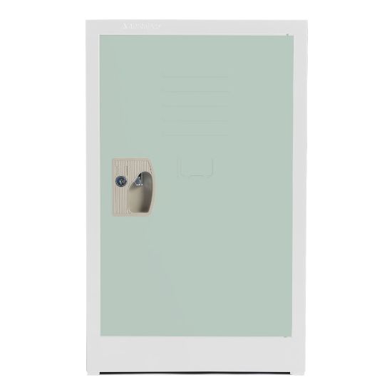 Picture of Alpine AdirOffice 1-Tier Steel Locker, 24inH x 15inW x 15inD, Misty Green