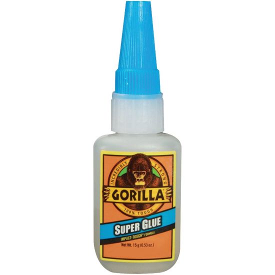 Picture of Gorilla Glue Super Glue, 0.5 Oz, Translucent, Pack Of 4