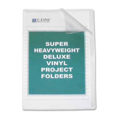 Picture of C-Line Non-Glare Vinyl Project Folders, Legal Size, Clear, Box Of 50