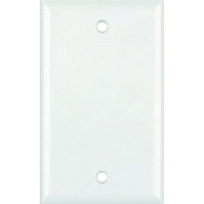 Picture of DataComm 21-0026 Standard Blank Wall Plate (White) - White