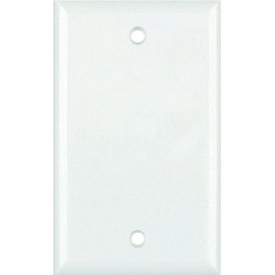 Picture of DataComm 21-0026 Standard Blank Wall Plate (White) - White