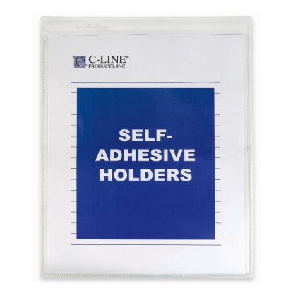 Picture of C-Line Self-Adhesive Seal Shop Ticket Holders, 8 1/2in x 11in, Box Of 50