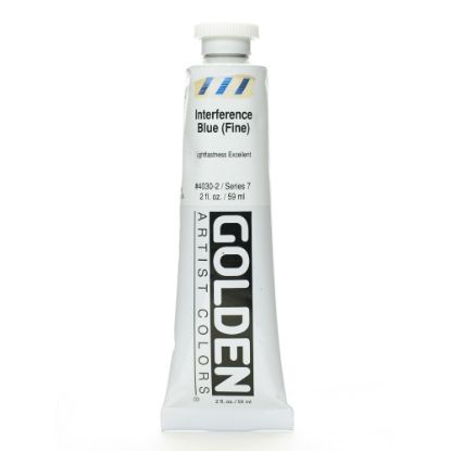 Picture of Golden Acrylic Paint, Fine, 2 Oz, Interference Blue