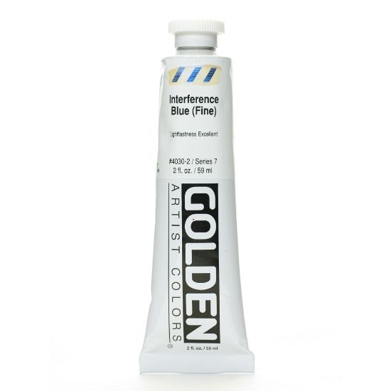 Picture of Golden Acrylic Paint, Fine, 2 Oz, Interference Blue