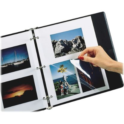 Picture of C-Line Photo Holders For Three-Ring Binders, 9in x 11in, Box Of 50