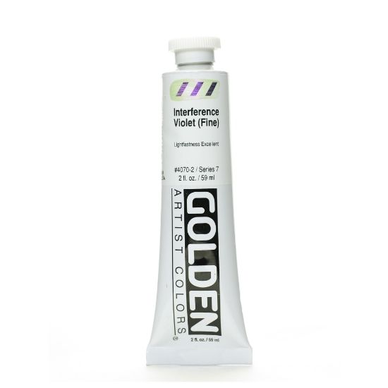 Picture of Golden Acrylic Paint, Fine, 2 Oz, Interference Violet