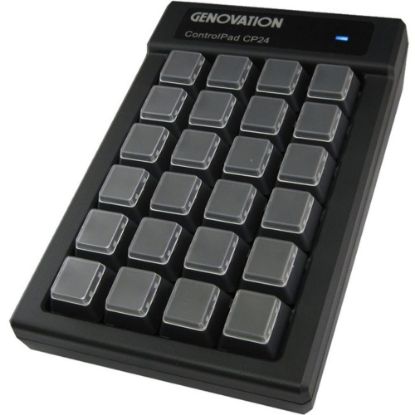 Picture of Genovation Mechanical Switch Controlpad 24Key Usb Hid 6Ft Cable - Cable Connectivity - USB Interface - 24 Key - Mechanical Keyswitch - Black