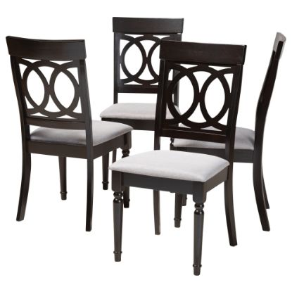 Picture of Baxton Studio 9732 Dining Chairs, Gray, Set Of 4 Chairs