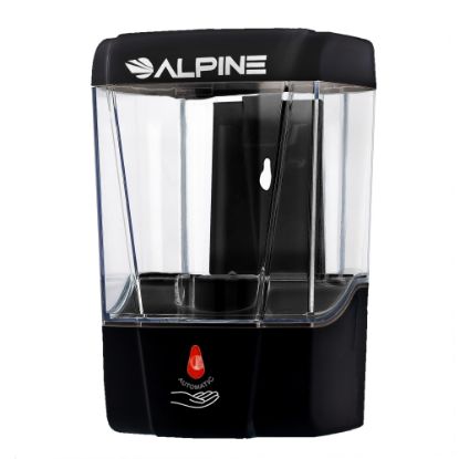 Picture of Alpine Automatic Gel Hand Sanitizer Dispenser, 7inH x 4-5/8inW x 4inD, Black