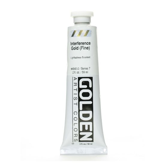 Picture of Golden Acrylic Paint, Fine, 2 Oz, Interference Gold