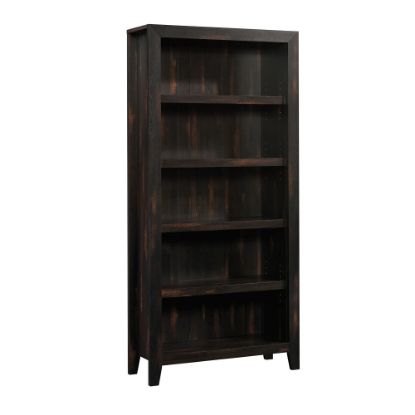 Picture of Sauder Dakota Pass 72inH 5-Shelf Bookcase, Char Pine