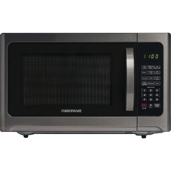 Picture of Farberware FMO12AHTBSG 1.2 Cu Ft Microwave Oven, Stainless Steel/Black