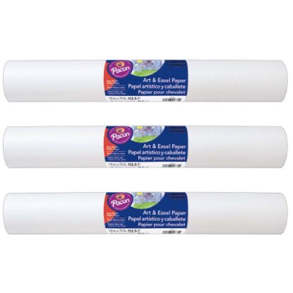 Picture of Prang Art & Easel Rolls, 18in x 75ft, White, Pack Of 3 Rolls