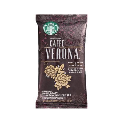 Picture of Starbucks Caffe Verona Ground Coffee, Dark Roast, 2.5 Oz Per Bag, Box Of 18 Packets