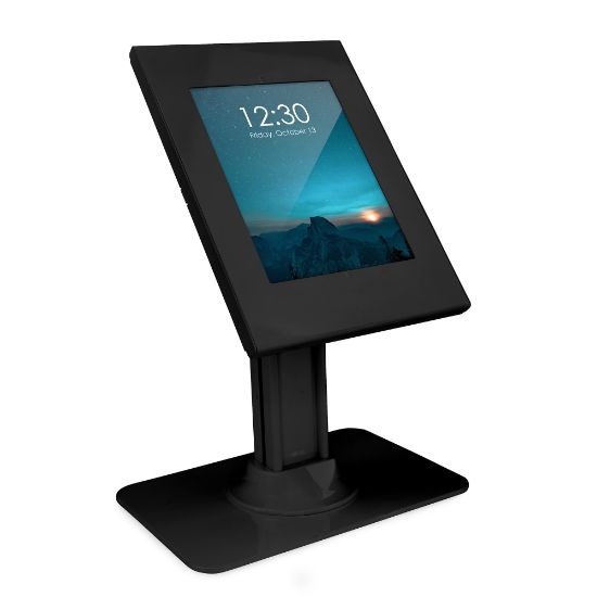 Picture of Mount-It! MI-3771B Secure iPad Countertop Stand, 18inH x 11-13/16inW x 7-13/16inD, Black