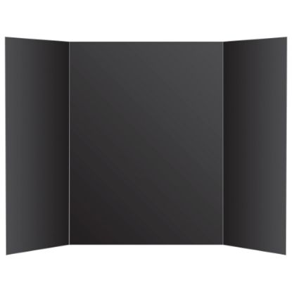 Picture of Office Depot Brand Tri-Fold Foam Display Board, 36in x 48in, Black