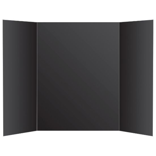 Picture of Office Depot Brand Tri-Fold Foam Display Board, 36in x 48in, Black