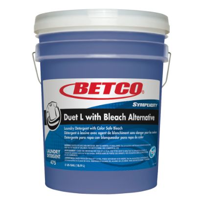 Picture of Betco Symplicity Duet L Detergent With Bleach Alternative, 5 Gallon Container