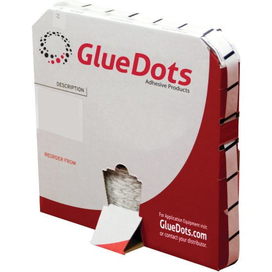 Picture of Glue Dots 1/2in Dots, Medium Tack/Medium Profile, 1/2in, Clear, Pack Of 2,000