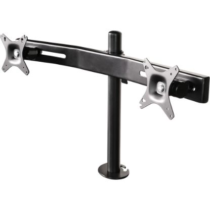 Picture of Kantek Mounting Arm for Monitor - Black - Height Adjustable - 24in Screen Support - 1 Each