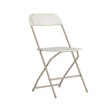 Picture of Flash Furniture HERCULES Series Premium Plastic Folding Chair, Beige