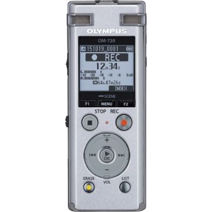 Picture of Olympus DM-720 4GB Digital Voice Recorder, Silver