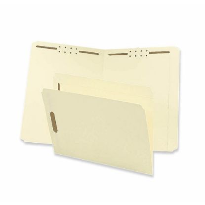 Picture of Sparco Straight-Tab 2-Ply Fastener Folders, Letter Size, 2 Fasteners, Manila, Box Of 50