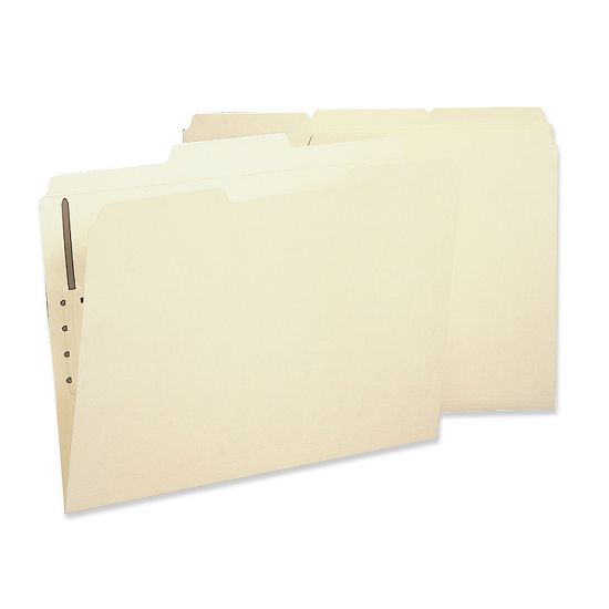 Picture of Sparco 1/3-Cut 2-Ply Fastener Folders, Letter Size, 1 Fastener, Manila, Box Of 50