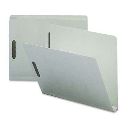 Picture of Nature Saver 2in Expansion Pressboard Fastener Folders, Letter Size, 100% Recycled, Gray Green, Box Of 25