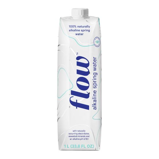 Picture of Flow Hydration Alkaline Spring Water, 34 Oz, Unflavored, Pack Of 12